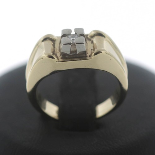 Anello solitario oro brillante