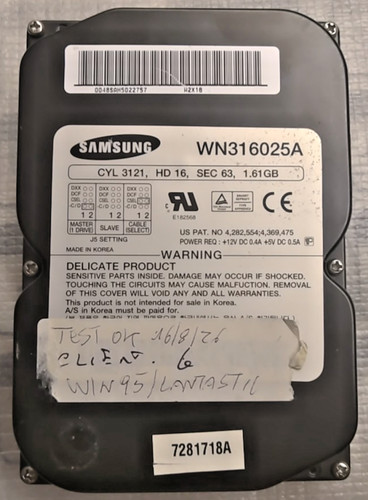 Tested vintage hard disk - vintage,