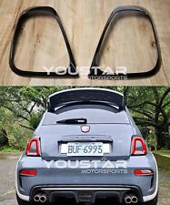 VENDITORE UK per 17+ FIAT 500 Abarth 595 695 Pianoforte Nero Lucido Fanale Posteriore Surround