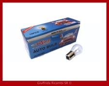 10x Lampada Lampadina Alogena S25 12V 21Watt BA15S Colour Clear