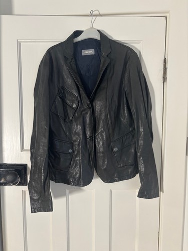 Giacca pelle nera - brema, blu