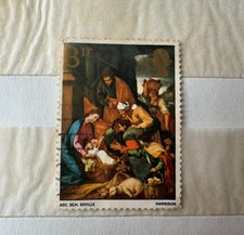 Francobollo Great Britain 1967 raro "Christmas Adoration 3d"