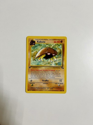 Carta pokemon kabuto - carta,