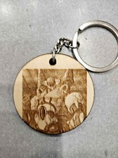 Portachiavi in legno Jeeg