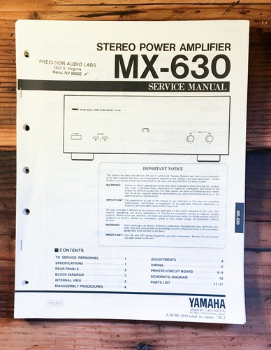 Yamaha 630 amplificatore - yamaha, mx-630