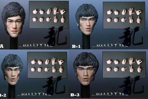Bruce lee testa scultura - lee,