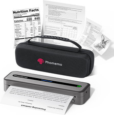 M832 Stampante Portatile A4, Stampante Termica Senza Fili Senza Inchiostro Compa