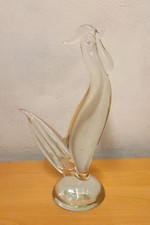 GALLO SCOLPITO IN VETRO DI