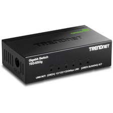 TRENDnet TEG-S50g switch 5 porte Gigabit GREENnet / con custodia in metallo 10 Gbps