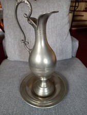 Peltro 95%. Brocca e Piatto.