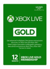 New Xbox Live 12 Month Gold