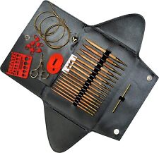 addi Click Nature Olive Wood Gold Edition - Set di Ferri Intercambiabili NUOVO