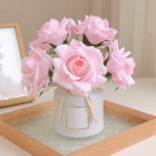 Bouquet di Rose in Seta per Decorazione Matrimonio Fotografia e Decorazione Casa Uso