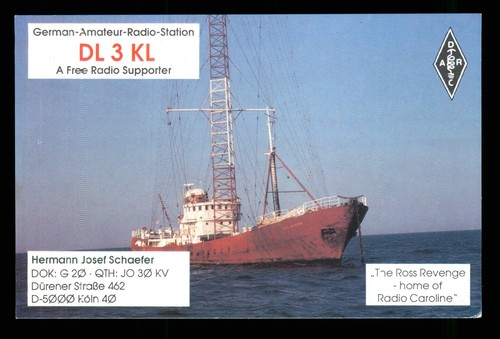 Qsl radio card - radio, germany