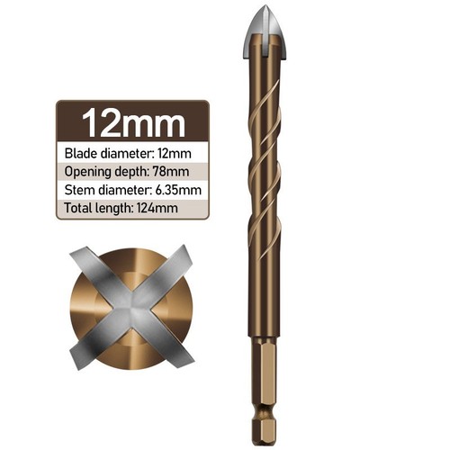 Set punte trapano 12mm - set, 3-12mm