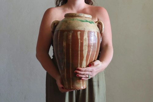 Grande antico vaso oliva