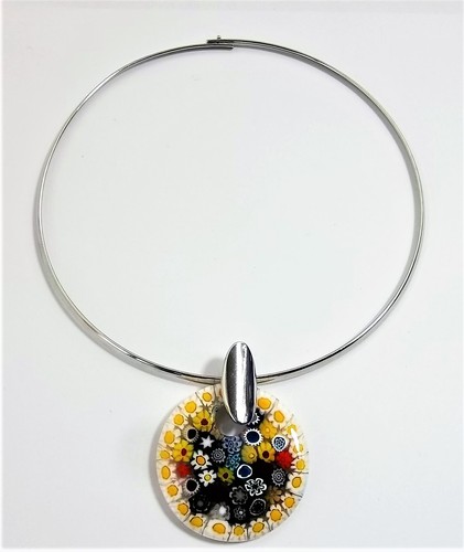 Collana donna murrine vetro - murrine, di