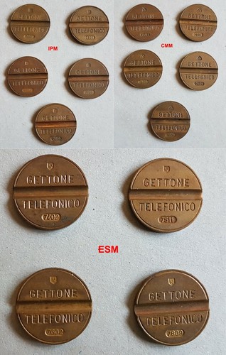 Gettone telefonico ipm cmm - gettone,