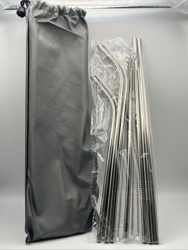 Metal straws stainless steel - stainless,