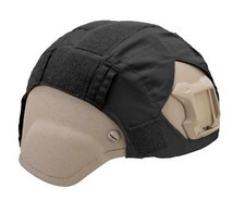 DEFCON 5 D5-1357 B TELINO COPRI CASCO ELMETTO FAST SOFTAIR MILITARE NERO RIP STO