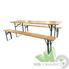 SET BIRRERIA TAVOLO LEGNO CON