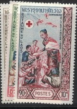 Laos croce rossa 7 mog - laos,