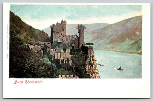 Cartolina burg rheinstein - cartolina,