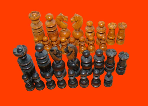 Scacchi legno cofanetto - legno,