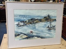 Artista Ges Wilson Cornovaglia Cornovaglia St Ives.  Scena Isole di Scilly 