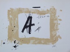 Antoni Tapies - "Lettre A" -