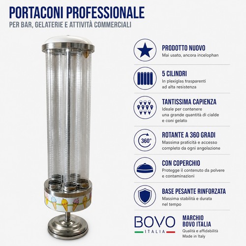 Portaconi gelato professionale - portaconi,