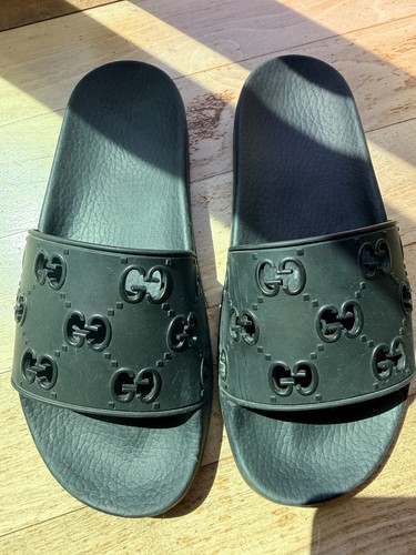 Gucci diapositiva nera - , con