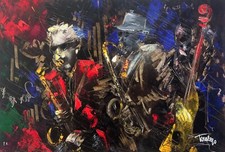 FRANCESCO TORALDO - FREE JAZZ - SERIGRAFIA 54x80