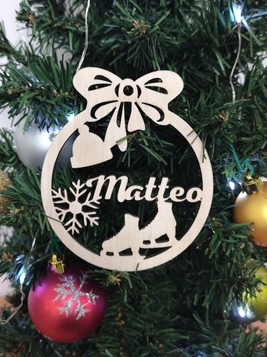 Pallina natale con nome - di,