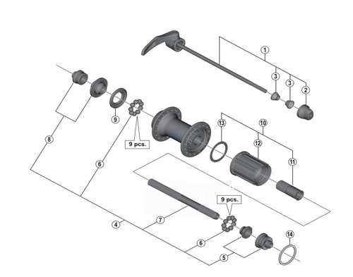 Shimano 5800 sgancio rapido - sgancio,