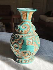 Vaso in maiolica con finitura