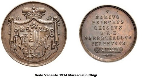 Medaglia sede vacante 1914 - medaglia,