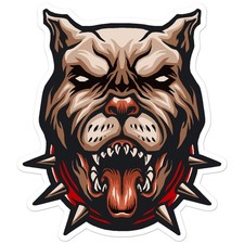 Pitbull cane corso adesivo - pitbull,