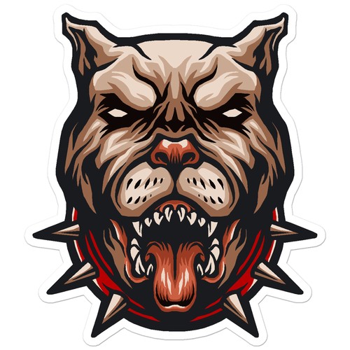 Pitbull cane corso adesivo - pitbull,