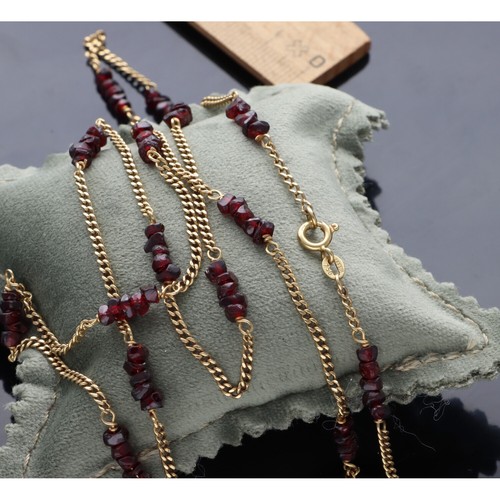 Lunga collana granati - lunga,
