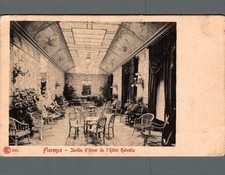 Firenze Hotel Helvetia giardino d'inverno f. piccolo non spedita