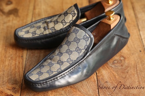 Mocassini gucci blu navy - mocassini, in