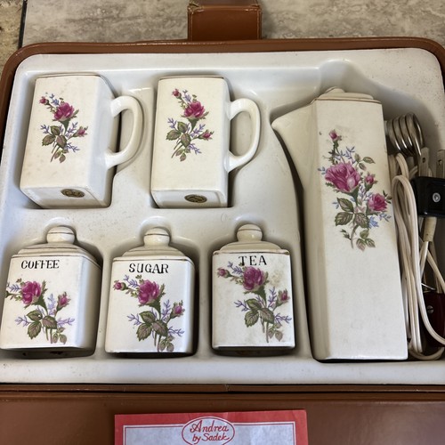 Set caffè tè - rose, custodia