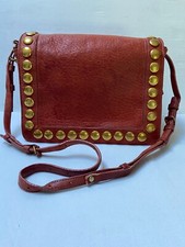 Sac besace bandoulière JEROME DREYFUSS "Igor" cuir fauve rock bohème