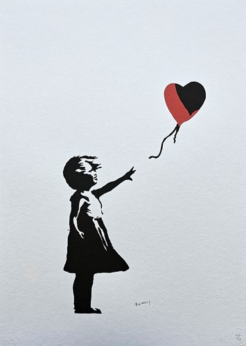 Banksy ragazza con - banksy,