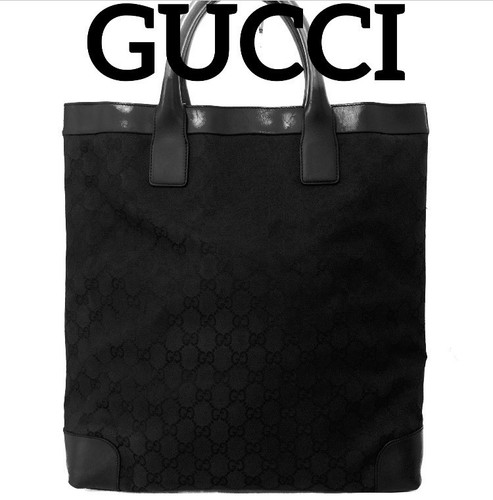 Gucci borsa tote tela - tote, nera