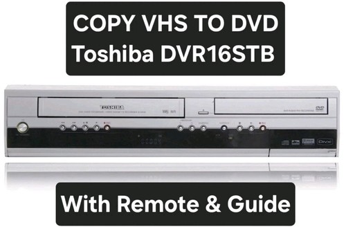 Toshiba vhs dvd recorder copia - vhs,
