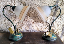 COPPIA ABAT JOUR LAMPADE PER