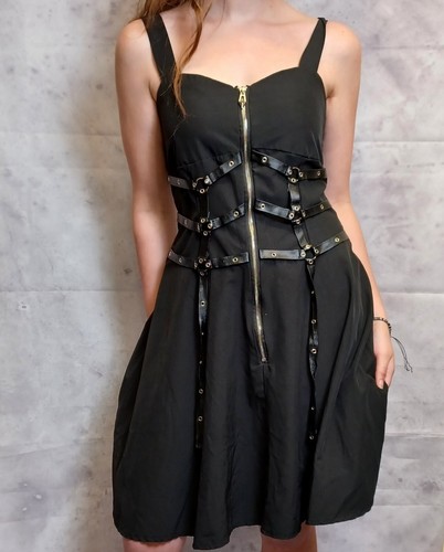 Abito skater gotico - , bondage