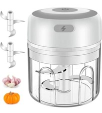 🔥 Schiaccia Aglio Elettrico, Mini Tritatutto, Frantoio Portatile Senza Fili